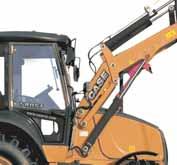 For the backhoe, customers can choose between pilot or