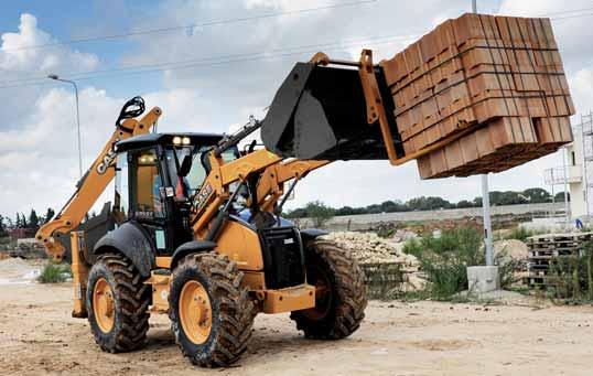 LOADER 580T 580ST 590ST 695ST 4.6 TONS Moves 4.6 tons Reinforced loader arm features exceptional rigidity and strength.