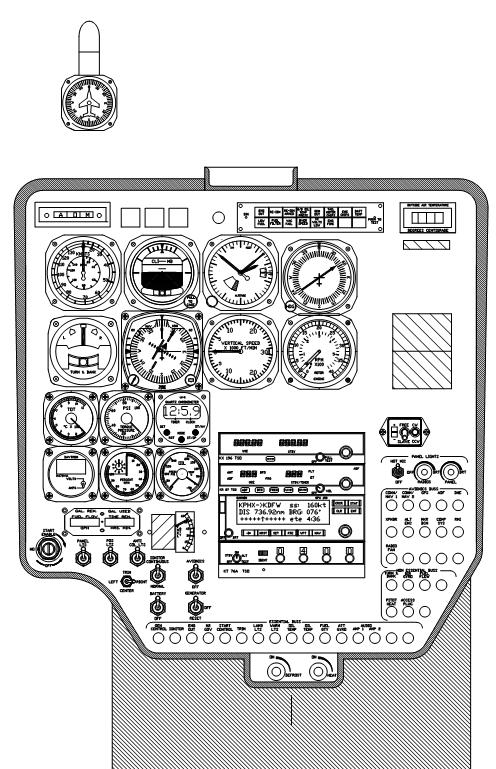 Small VFR Panel with Map