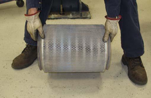 MAINTENANCE CLEANING THE HOPPER DUST FILTER Use one of the following methods to clean the dust filter: