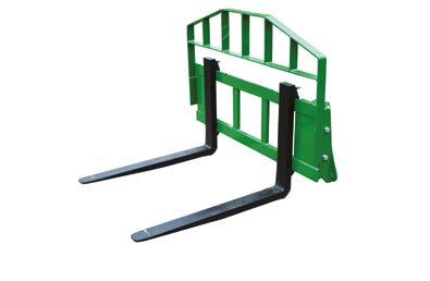 MATERIAL HANDLING The material handling range includes front and rear mounted pallet