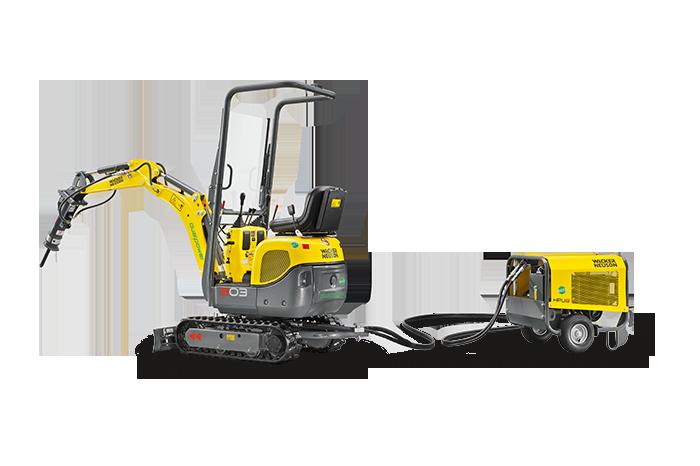 803 dual power Tracked Conventional Tail Excavators 1 excavator, 2 drives: 803 dual
