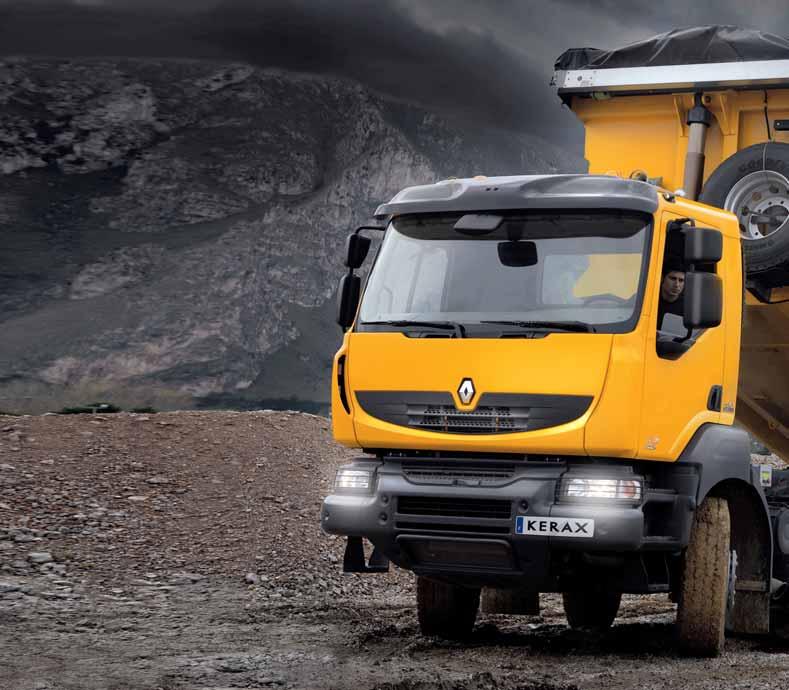 RENAULT KERAX BUILT TO BUILD Operating under the most severe working conditions, carrying maximum loads with