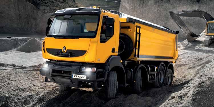 UP TO 385mm GROUND CLEARANCE OUTSTANDING GROUND CLEARANCE CAPACITY With up to 385 mm ground clearance under the front axle, this sets the Renault Kerax ahead of all its competitors in this field.