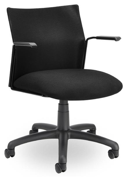 work chair armless with blue mesh back (JA203 E20); Jay medium back work chair with