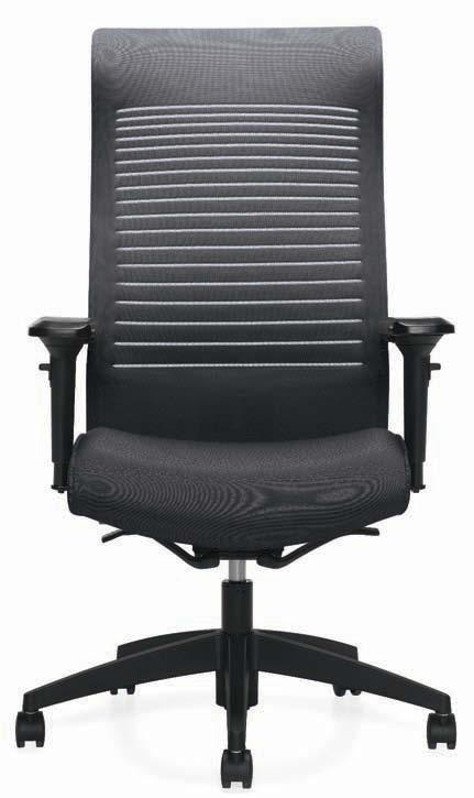 Loover = Sleek, trim, comfortable and innovative. 2660-8 Extended High Back with weight sensing mechanism.