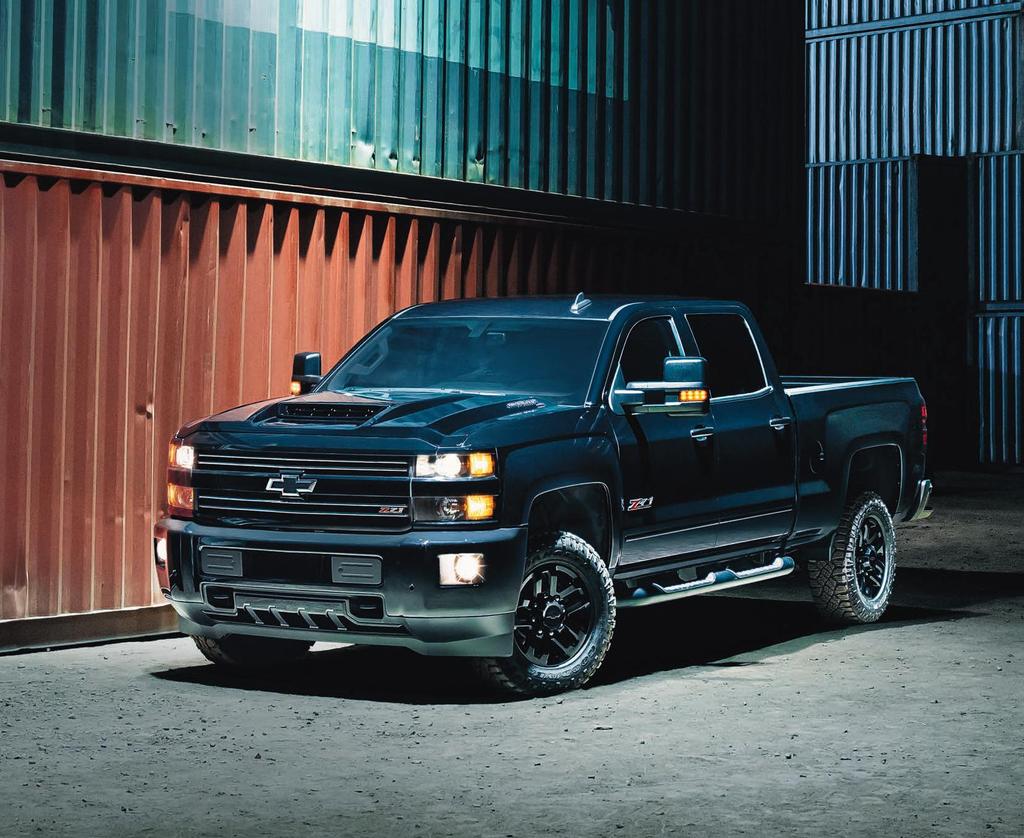 SPECIAL EDITIONS Available 2500HD Midnight Edition, which includes the Z71 Off-Road Package.