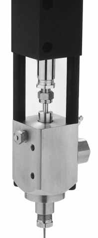 GRACO SEALANTS AND ADHESIVES EQUIPMENT APPLICATORS MMV Micro Metering Valve 2 MMV is used for accurate shot metering during small parts assembly and encapsulation.