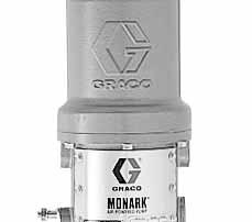 GRACO SEALANT AND ADHESIVE EQUIPMENT PUMPS AND PACKAGES 5:1 Monark 1 Air-Operated Piston Transfer Pump Features and Benefits Handles applications ranging from cleaning to corrosive fluid transfer