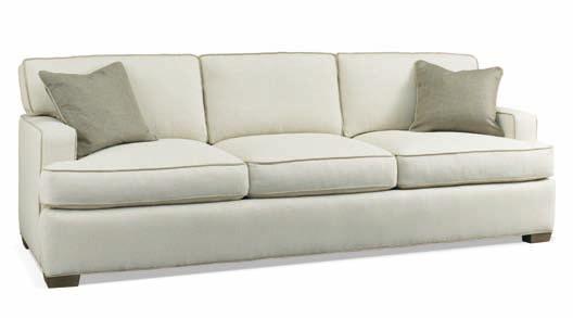 DC348 SOFA H36 W100 D21 in. Loose Pillow Back Arm Height: 25 in.