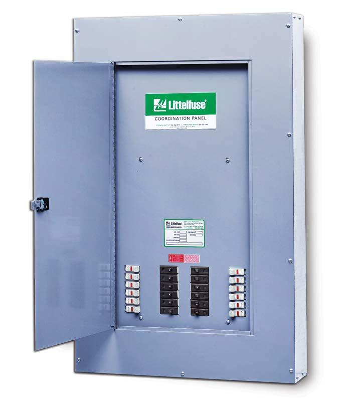 LCP SERIES FUSED COORDINATION PANEL Selective Coordination Panel Description The Littelfuse Coordination Panel provides a simple, time-saving solution for circuits that require selective coordination.