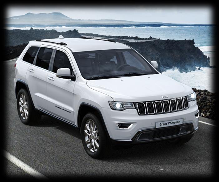 Grand Cherokee: Key standard equipment SAFETY & SECURITY Advanced multistage front air bags Front seat side thorax airbags Full length side curtain airbags Drivers inflatable knee-bolster air bag