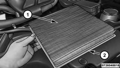 3. Remove the air cleaner filter element from the housing assembly.