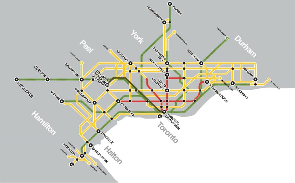 The Regional Transportation Plan Since 2008, Metrolinx has been guided by its Regional Transportation Plan which is a multimodal, long range plan for the GTHA Developed in consultation with