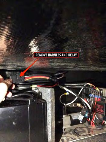 Remove relay and harness if needed.