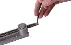 10) Once the rod contacts the end cap, make sure it is firmly pressed against the end cap.
