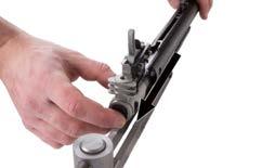 Continue turning the rod counter-clockwise until all tension is removed from the