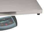 ES Series BAT Multipurpose low profile bench scale 3-way indicator mounting bracket included Stainless steel pan A complete range from 6 kg to 200 kg Weighing (4 units, ES200L - 3 units )