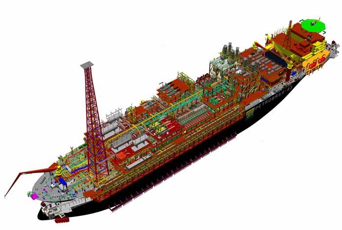 Typical FPSO layout Accommodation Helideck