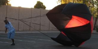 Parachute Types Rocketman/Sky Angle/Giant Leap Type (Panel) X-Form Spherical Military Surplus Star