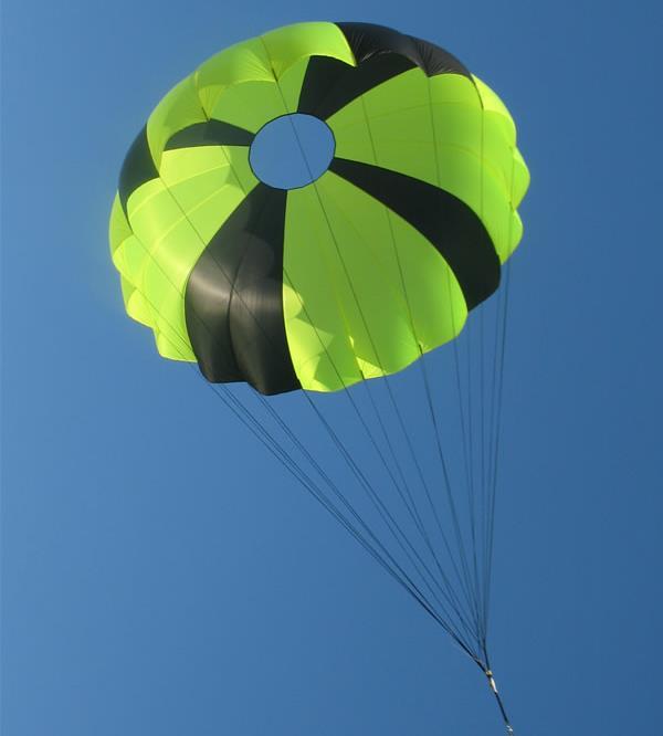 Recovery Drogue Parachute Model Fruity Chutes CFC-24 Shape Elliptical Diameter 24 in Deployment Altitude Apogee Deployment