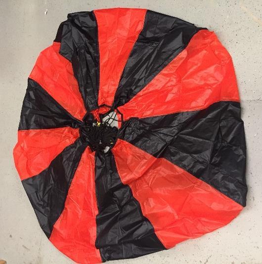18 ft./s Main Parachute Deployment: Deployment at 600 ft. above ground level Fruity Chute 96 Iris Ultra (Cd = 2.