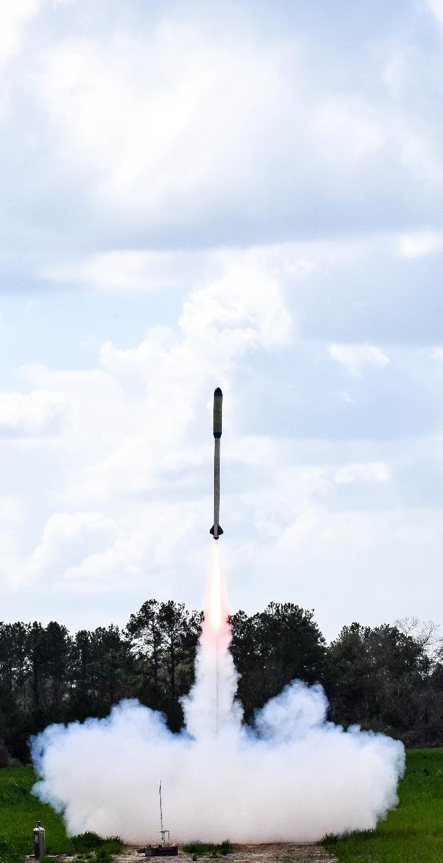 Full-scale Flight Test 1 Launch Conditions for Flight 1 Date February 24 th, 2018 Location Wind Samson, AL ~6 mph Temperature 89 F Motor Launch Angle 2 Projected Altitude