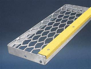 Expanded Metal Stair Treads WALKWAY & PLATFORM RANGE Stairtreads can be supplied in all walkway profiles as listed in the walkway and platform range.