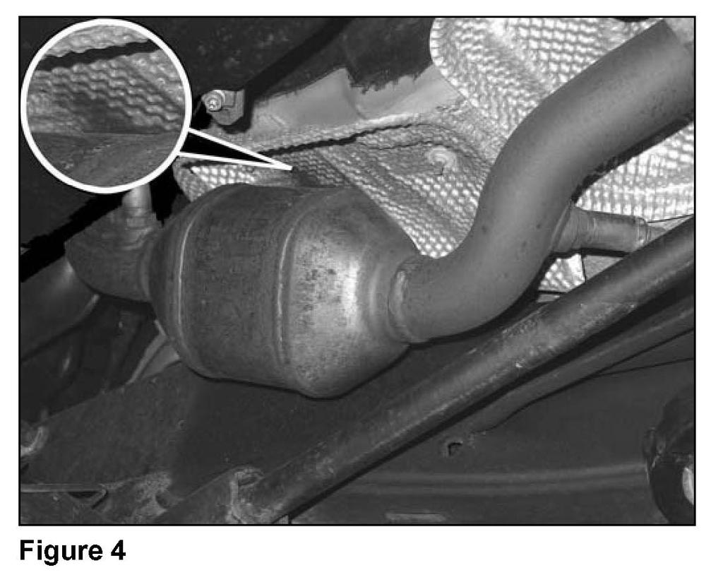 Note : ^ Hairline cracks on top welds of catalytic converters may be very difficult to detect during the visual inspection.