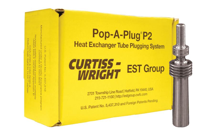 Heat Exchanger Tube Plugging and Testing Equipment Pop-A-Plug CPI/Perma Tube Plugs Resistant to thermal cycling and able to provide a seal that s helium-leak tight, the Pop-A-Plug CPI/Perma Tube Plug