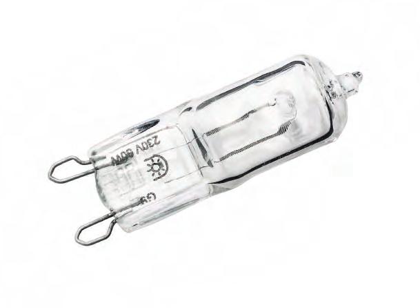 2 NEW Hi-Pin 30 14 51 Sylvania s smallest mains voltage halogen lamp Integral safety fuse Approved for use in open luminaires Available in both clear and frosted finish Easy installation with G9