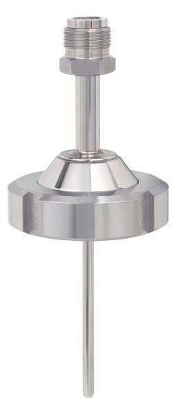 For thermowell insertion lengths of less than 50 mm, face-sensitive measuring resistors are recommended.
