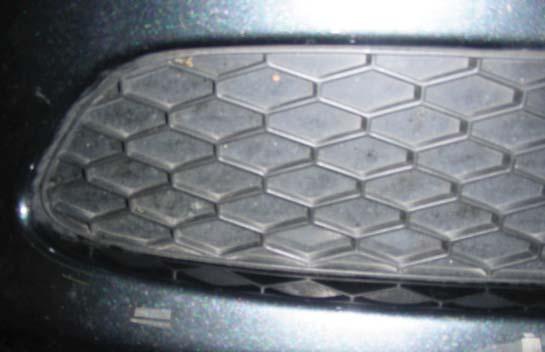 Trim the fascia grille inserts using the yellow lines in Figure U as a guide for trimming the driver's