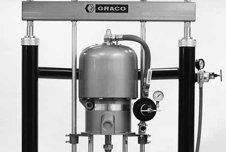 PUMPS AND PACKAGES SEALANT AND ADHESIVE EQUIPMENT GRACO Dura-Flo 600 Ram Pumps 5, 30, and 55 Gallon (9, 20 and 200 l) Supply Packages Dura-Flo 600 pumps provide flow rates to 2.3 gpm (8.