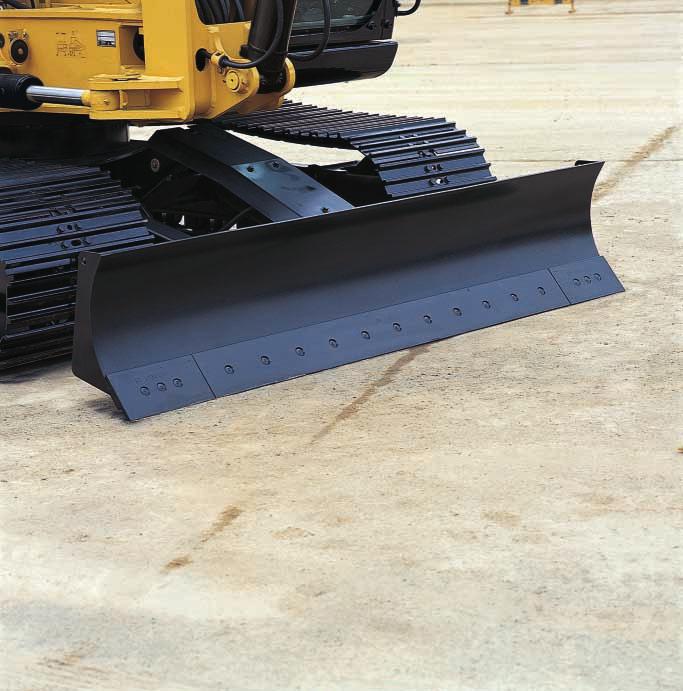 Undercarriage and Blade Durable undercarriage absorbs stresses and provides excellent stability. Structures.