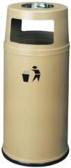 5 Dust Bin Square with Ashtray, Gold Marble KW1801012 Full 300 x