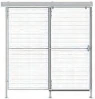 Sliding Door Magnetic Can also be supplied as a double sliding door. All doors are constructed from panels.