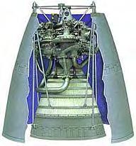 Centaur RL-10B Thrust (vac): 110 kn Isp: 462 s Burn Time: 700 s Diameter: 2.13 m Area Ratio: 250 Dual-engine upper stage Centaur for Delta, Atlas, Titan rockets.