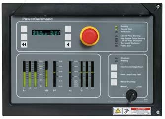 Control System PowerCommand Control with AmpSentry TM Protection (PCC2100 CAN) The PowerCommand Control is an integrated generator set control system providing governing, voltage regulation, engine