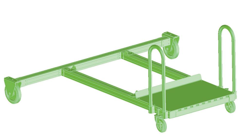 Base Ladder Module: Extending 2-section ladder with height adjustment by means of rope and hand winch on ladder side, with support section and handrail both sides.