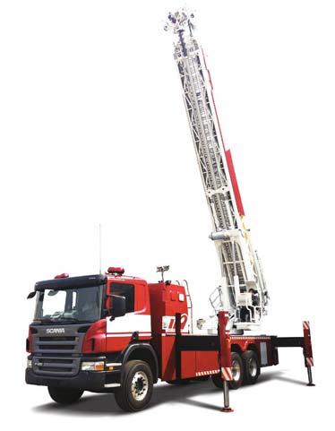 Aerial Rescue Ladder 53(ERL53) Working height 53M 6 telescopic ladders H type outrigger EVERDIGM Aerial Rescue Ladder 53(ERL53C) Working height 53M