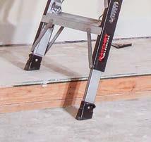 The SafeFrame also provides a comfortable standing rung that offers stable foot