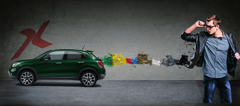 PRESSIVE COLOURS Communicative and original, the 500X loves to express itself with 12 different