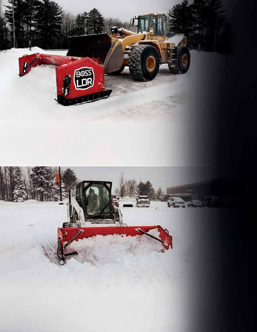 THE POWERFUL PUSH OF BOSS BOX PLOWS FULLY FEATURED TO MAXIMIZE EFFICIENCY. Innovative features and toughness are trademarks of BOSS - the LDR and BH Box Plows are no exception.