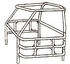 19. ROLL CAGE 19.1. A four-point roll cage made of seamless 1.66 diameter.095 wall thickness roll bars is mandatory.
