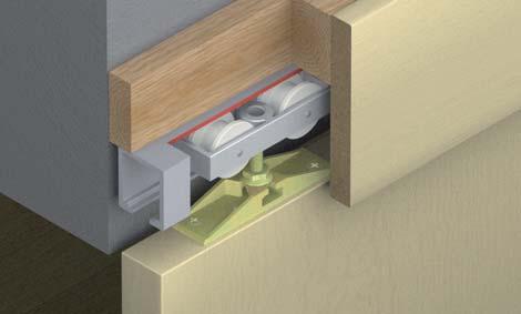 cost-effective and highly reliable Rattle-proof bottom guides ensure quiet running and keep doors steady in the presence of drafts Easy to install hardware and absolutely