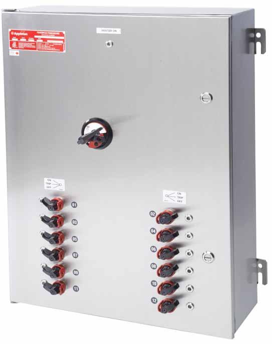 EASY TO OPERATE PlexPower panelboards are designed with the user in mind, providing instant visual confirmation of breaker position and easy access to actuators, with no heavy cover to unbolt, remove