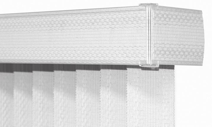 Options Square Corner 3 1/2 high PVC valance with dust cover to block outside light and protect your blind.