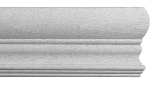 Maximum blind width for Double option - Vinyl blind 173" - Fabric blind 188" Elegance Faux Wood Crown