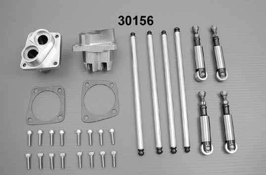 Lifter and Pushrod Assembly Includes 4 hydraulic lifter tappets,